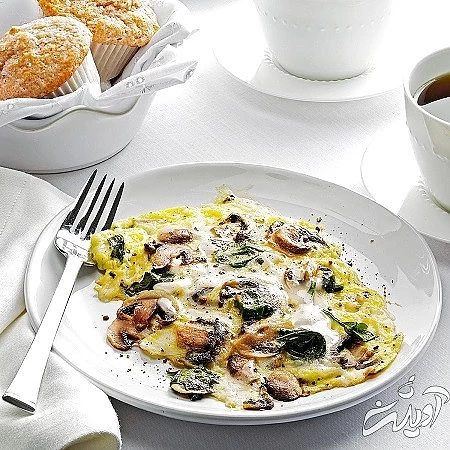 طرز تهیه خوراک قارچ خوشمزه با تخم مرغ و فلفل دلمه طرز تهیه انواع غذا با قارچ, انواع غذا با قارچ